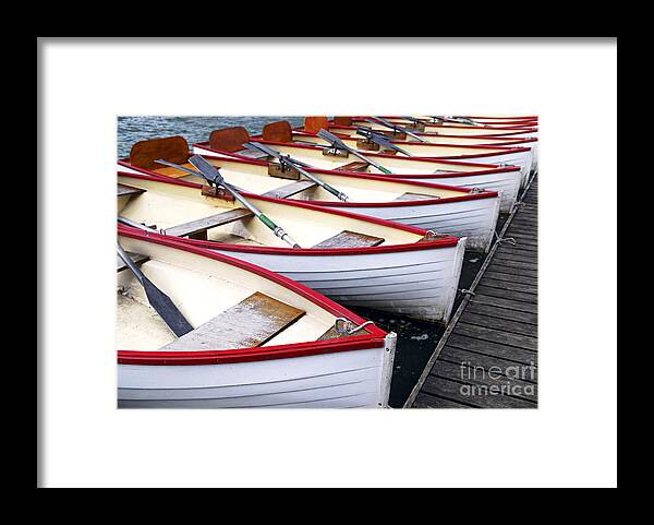Boat Framed Print featuring the photograph Rowboats by Elena Elisseeva
