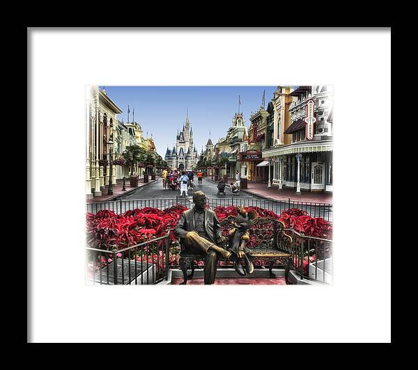 Magic Kingdom Framed Print featuring the photograph Roy and Minnie Mouse Walt Disney World by Thomas Woolworth