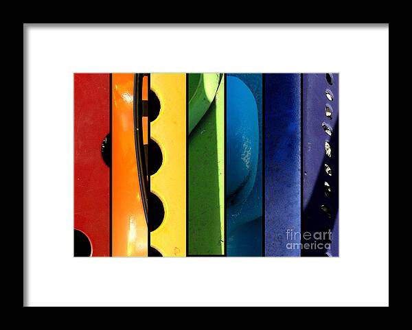 Compilation Framed Print featuring the photograph Roy G Biv by Marlene Burns