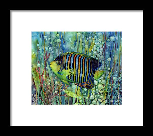 Fish Framed Print featuring the painting Royal Angelfish by Hailey E Herrera