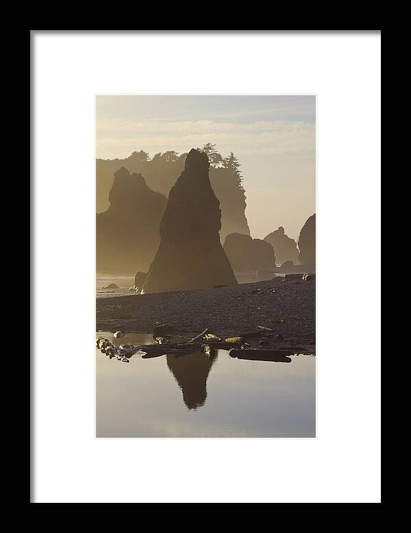 Sunset Framed Print featuring the photograph Ruby beach #2 by Elvira Butler
