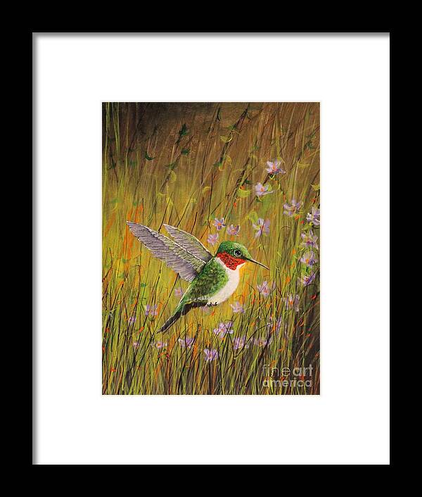 Acrylic Painting Framed Print featuring the painting Ruby by Bob Williams