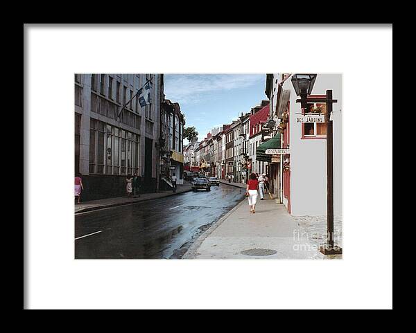 Landscape Framed Print featuring the photograph Rue Des Jardins by Cedric Hampton
