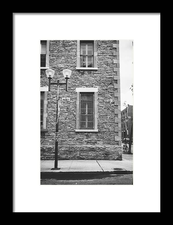 Montreal Framed Print featuring the photograph Rue Panet Montreal by Tanya Harrison