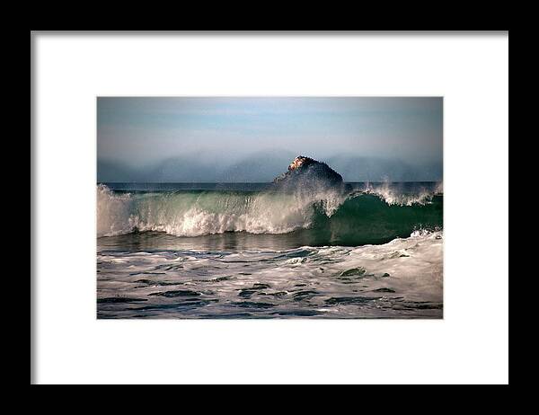 Tranquility Framed Print featuring the photograph Rugged Big Sur Coast by Mitch Diamond