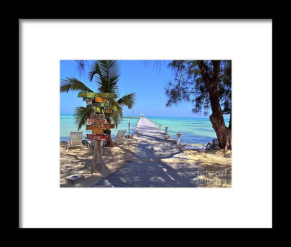 Cayman Framed Print featuring the photograph Rum Point by Carey Chen
