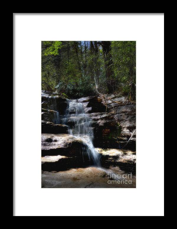 Awosting Falls Framed Print featuring the photograph Run Off by Rick Kuperberg Sr