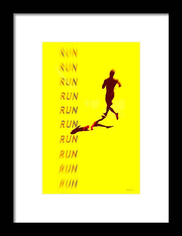 Man Framed Print featuring the photograph Run Run Run by Brian D Meredith