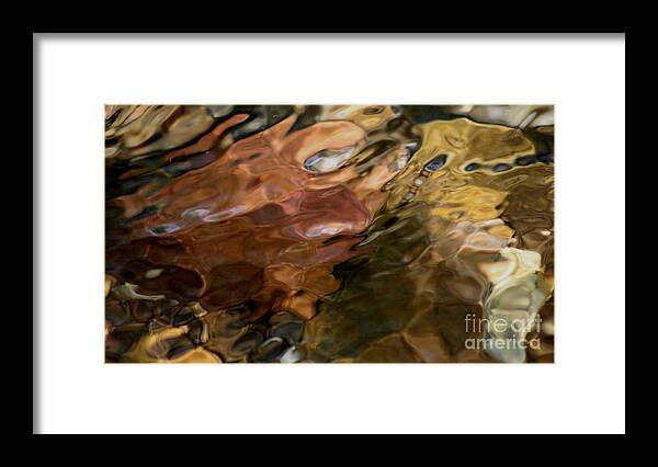 Abstract Framed Print featuring the photograph Runoff by Fred Sheridan