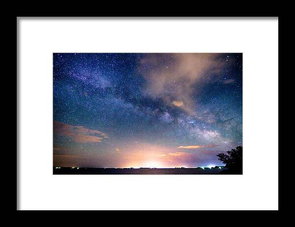 Jackson Lake State Park Framed Print featuring the photograph Rural Evening Sky by James BO Insogna