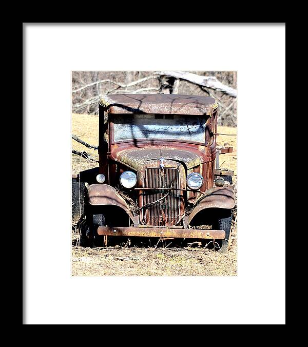 Antique Framed Print featuring the photograph Rusted Love by Cathy Shiflett