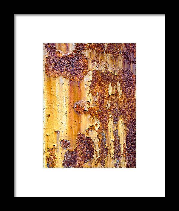 Maine Framed Print featuring the photograph Rusted Pole by Steven Ralser