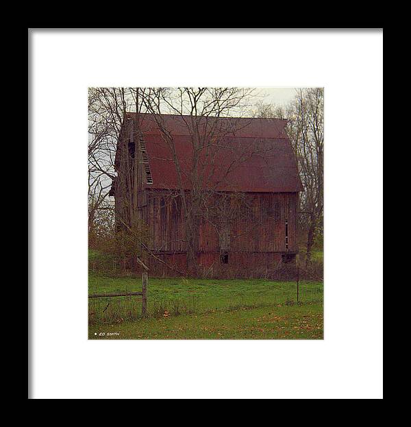 Rusted Framed Print featuring the photograph Rusted Roof by Edward Smith