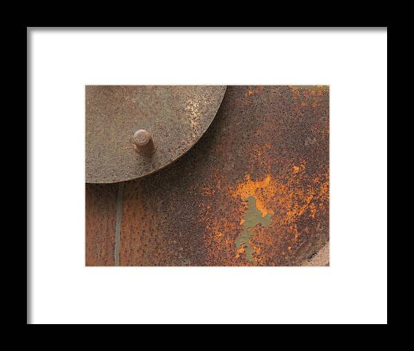  Rust Art Framed Print featuring the photograph Rusty Abstraction by Bill Tomsa