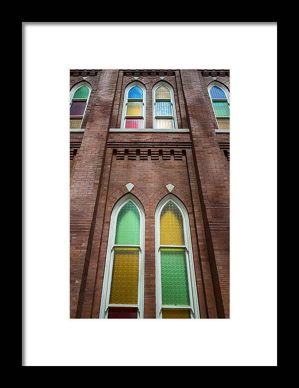 Nashville Framed Print featuring the photograph Ryman Windows by Glenn DiPaola