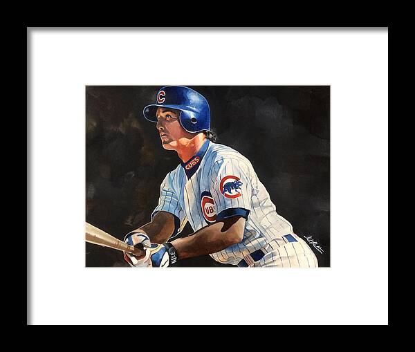 Ryne Sandberg - Chicago Cubs Framed Print