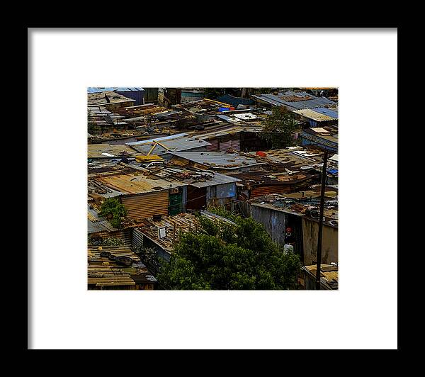 Africa Framed Print featuring the photograph SA Shanties by Donald Brown