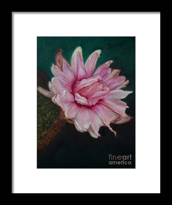 Sacred Red Lotus Framed Print featuring the painting Sacred red Lotus by Mukta Gupta