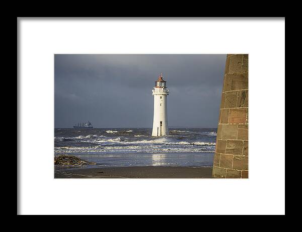 Sea Framed Print featuring the photograph Safely Past by Spikey Mouse Photography