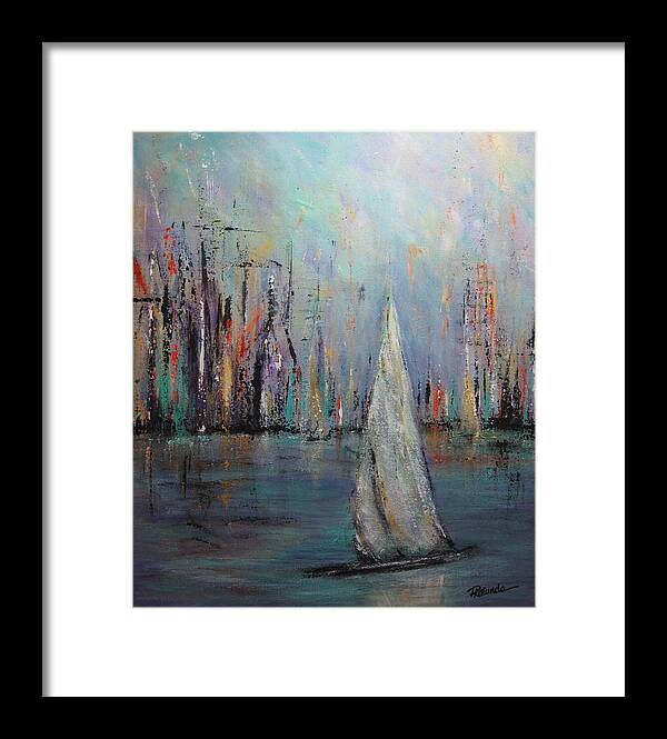 Expressionism Framed Print featuring the painting Sail III by Roberta Rotunda