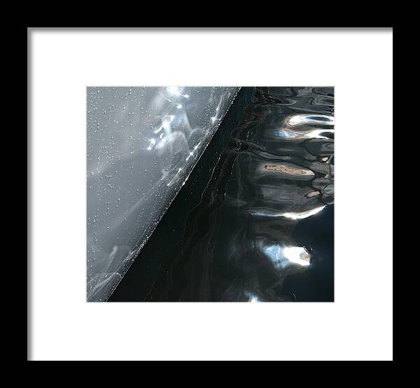 Sailboat Framed Print featuring the photograph Sailboat Hull - Abstract by Jani Freimann