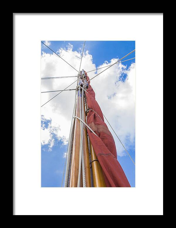 Mast Framed Print featuring the photograph Sailboat Mast 2 by Leigh Anne Meeks