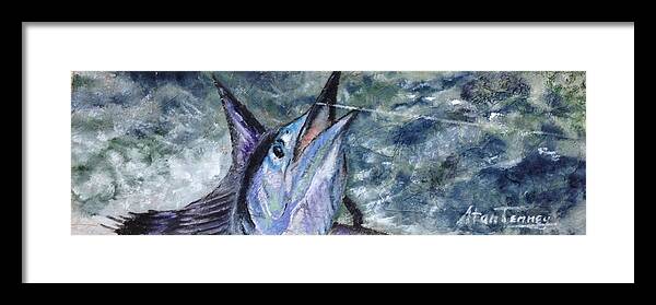 Sailfish Framed Print featuring the painting Sailfish by Stan Tenney