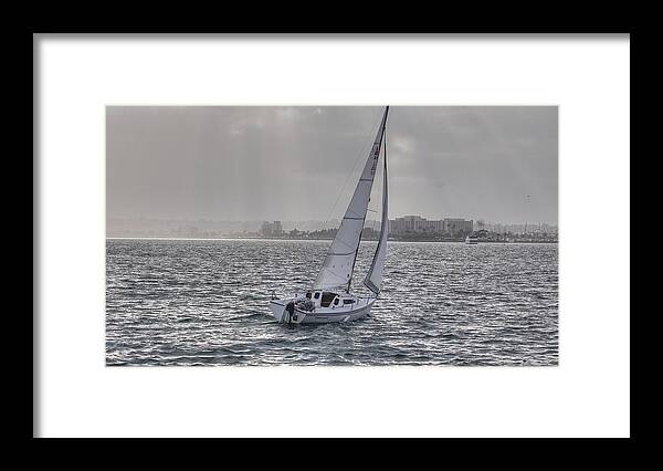 Sailboats Framed Print featuring the photograph Sailing Bliss by Bill Hamilton