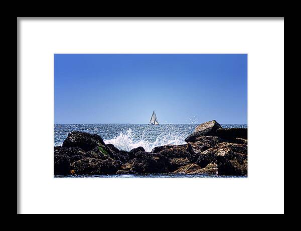Sail Framed Print featuring the photograph Sailing by by Camille Lopez