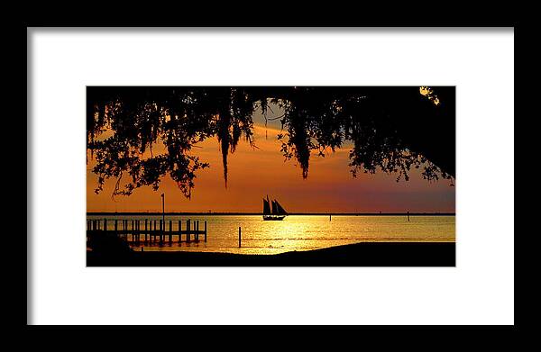 Sail Boat Photo Framed Print featuring the photograph Sailing Destin by James Granberry