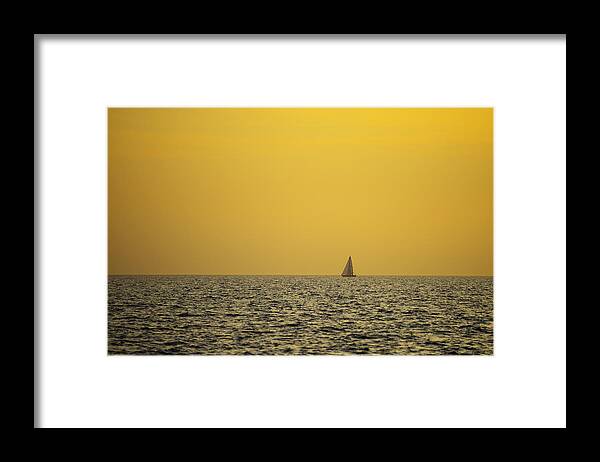 Sailboat Framed Print featuring the photograph Sailing by Ivan Slosar