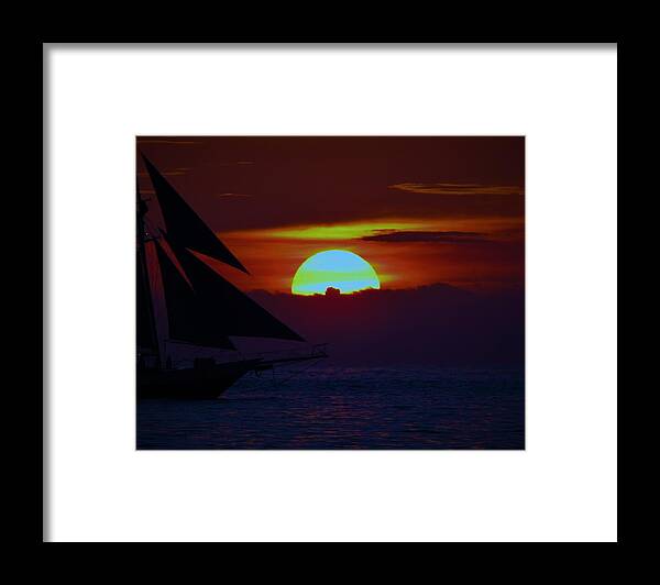 Sails Framed Print featuring the photograph Sailing At Sunset by Gary Smith