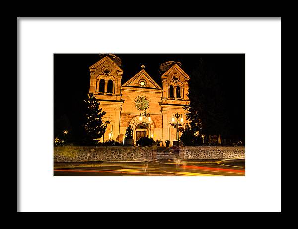 Saint Francis Cathedral Framed Print featuring the photograph Saint Francis Cathedral by Ben Graham
