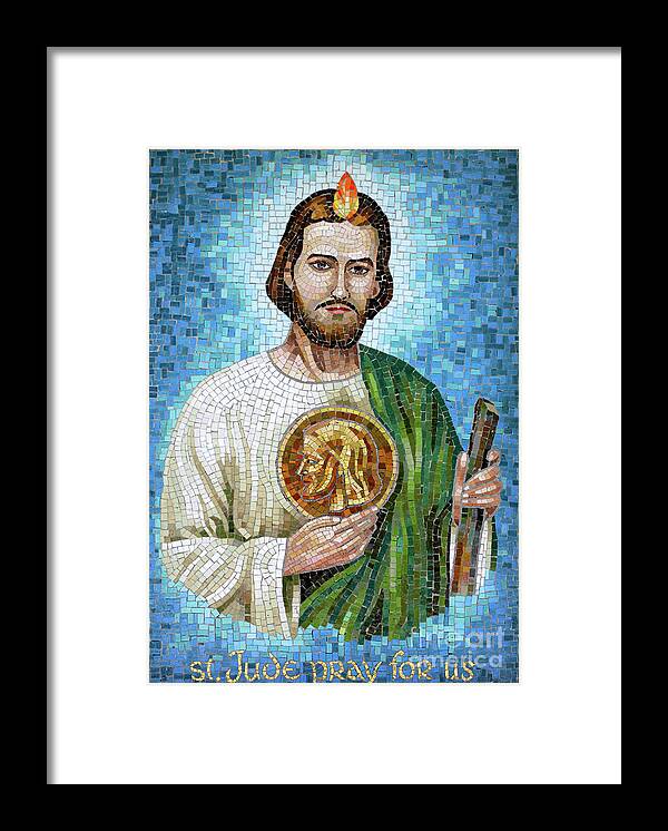Saint Jude Framed Print featuring the photograph Saint Jude Mosaic by William Kuta