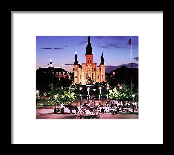 Saint Louis Cathedral New Orleans Framed Print featuring the photograph Saint Louis Cathedral New Orleans by Allen Beatty