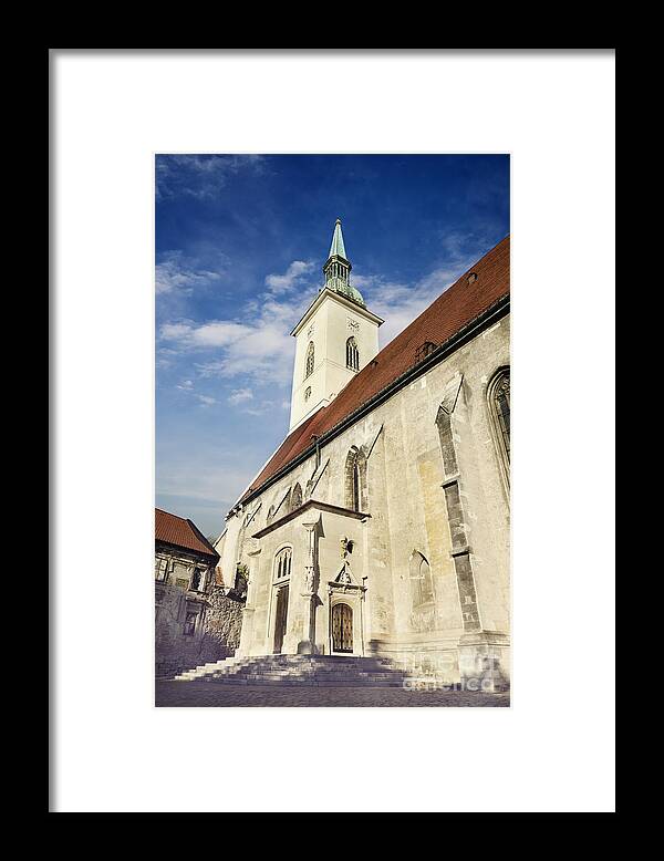 Bratislava Framed Print featuring the photograph Saint Martins cathedral by Jelena Jovanovic