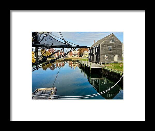 Derby Wharf Framed Print featuring the photograph Salem maritime historic site by Jeff Folger