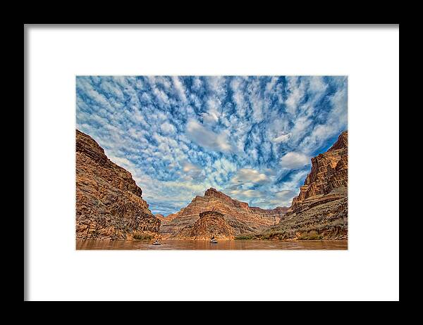 Colorado River Framed Print featuring the photograph Salt Creek Clouds by Britt Runyon