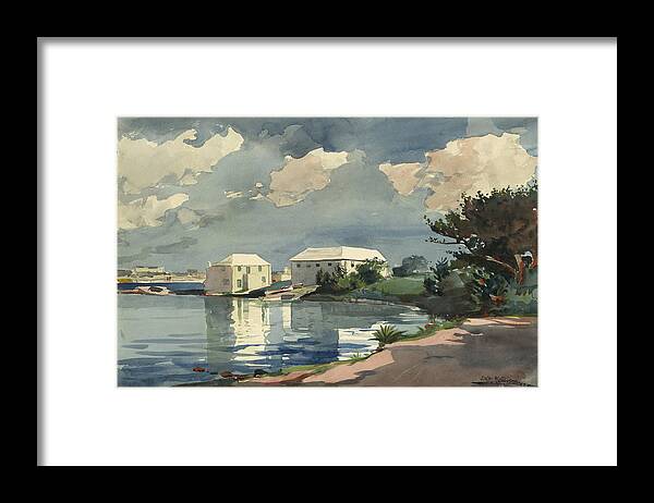 Winslow Homer Framed Print featuring the painting Salt Kettle Bermuda by Celestial Images