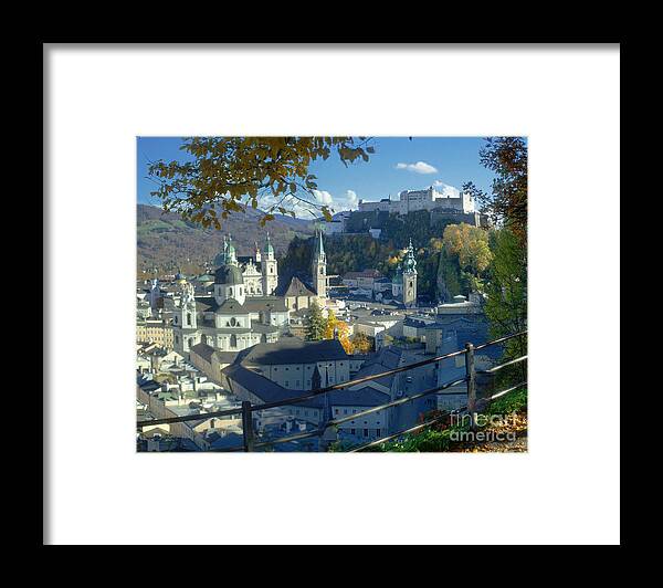 Europe Framed Print featuring the photograph Salzburg in autumn 2 by Rudi Prott