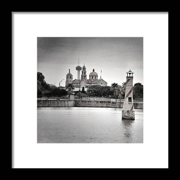 Mission Framed Print featuring the photograph San Antonio Mission by Dracos Chad Reed