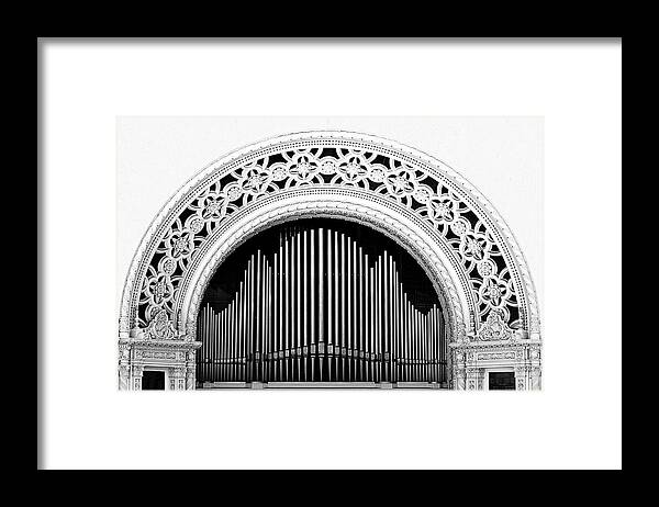 San Diego Framed Print featuring the photograph San Diego Spreckels Organ by Alexandra Till