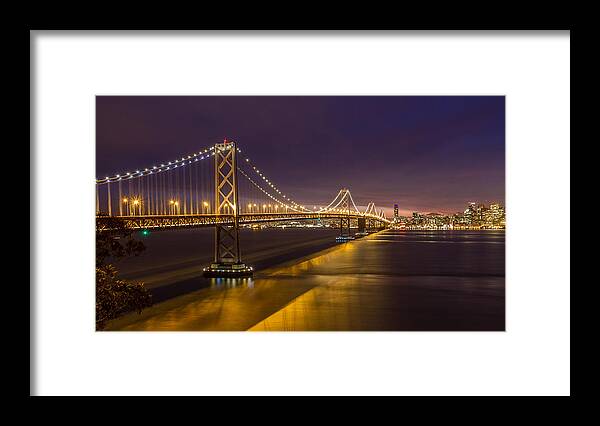 San Francisco Framed Print featuring the photograph San Francisco Bay bridge by Pierre Leclerc Photography