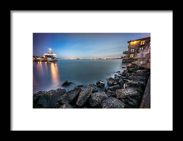 15 Mm Framed Print featuring the photograph San Francisco citiyscape from Sausalito United States by Giuseppe Milo