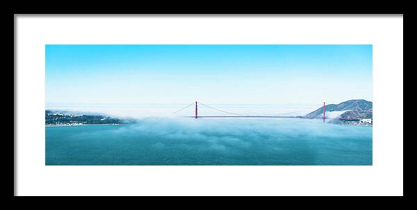 Scenics Framed Print featuring the photograph San Francisco Golden Gate Bridge From by Franckreporter