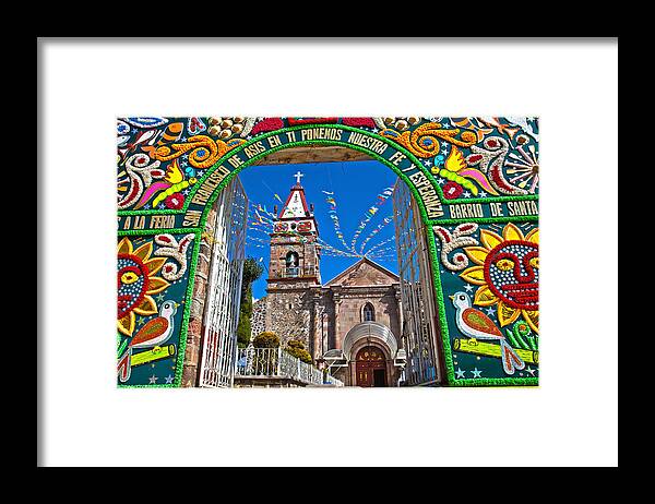 Church Framed Print featuring the photograph San Francisco Mexico by John Bartosik
