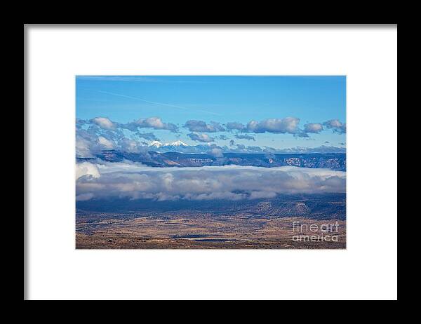 San Francisco Peaks Framed Print featuring the photograph San Francisco Peaks by Ron Chilston