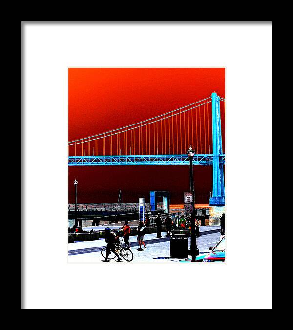 San Fran Framed Print featuring the photograph San Francisco Unique processing by Maggy Marsh