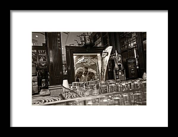Madrid Framed Print featuring the photograph San Gines - Chocolateria, Madrid by Madeline Ellis