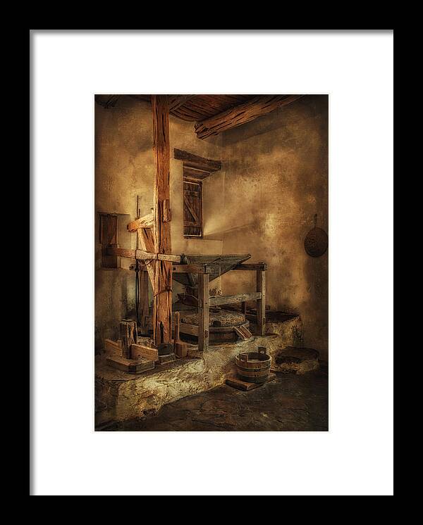 Mill Framed Print featuring the photograph San Jose Mission Mill by Priscilla Burgers